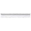 vidaXL Wandregal 2 pcs Wei&szlig; Marmor 60 x 9 x 3 cm Holzwerkstoff