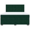 vidaXL Boxspringbett mit Matratze Dunkelgr&uuml;n 180x200 cm Samt