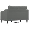 vidaXL 2-Sitzer-Sofa Dunkelgrau 120 cm Stoff