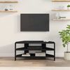 vidaXL EckTVSchrank Schwarz 102x40,5x45cm Holzwerkstoff