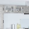 vidaXL K&uuml;chenschrank 2 pcs Beton Grau 60 x 31 x 40 cm Holzwerkstoff