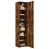 vidaXL Hochschrank Schmal R&auml;uchereiche 50x42,5x225 cm Holzwerkstoff