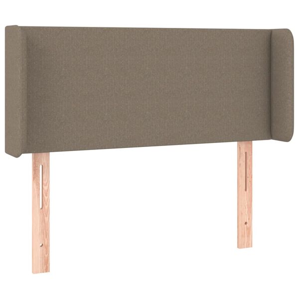 vidaXL LED Kopfteil Taupe 103x16x78/88 cm Stoff