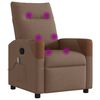 vidaXL Massagesessel Braun Stoff