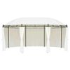 vidaXL Gartenpavillon Cremeweiß 530x350x265 cm