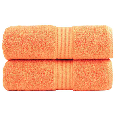 vidaXL Premium-Seiftücher SOLUND 2 Stk. Orange 30x30 cm 600 g/m²