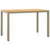 vidaXL 3-tlg. Garten-Essgruppe mit Kissen Poly Rattan Beige