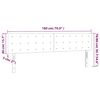 vidaXL LED Kopfteil Dunkelgr&uuml;n 180x5x78/88 cm Samt