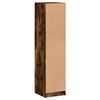 vidaXL Highboard mit Glast&uuml;ren R&auml;uchereiche 35x37x142 cm