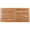 vidaXL Couchtisch Braun 110 x 55 x 45 cm Teak-Massivholz