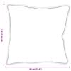 vidaXL Kopfkissen mit Kissen 2 pcs Weiß 61 x 41 x 20 cm Polyester