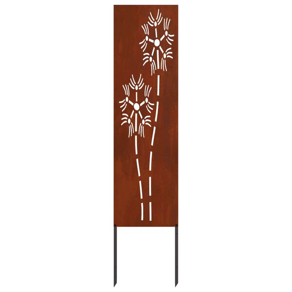 vidaXL Garten Sichtschutz-Leinwand Rostig 32 x 140 cm Wetterfeststahl