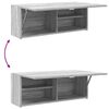 vidaXL Bad-Wandschrank Grau Sonoma 80x25x30 cm Holzwerkstoff
