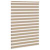 vidaXL Doppelrollo Sandbraun 165x200 cm Stoffbreite 160,9 cm Polyester