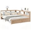 vidaXL Massivholzbett mit Regal ohne Matratze 150x200 cm Kiefernholz