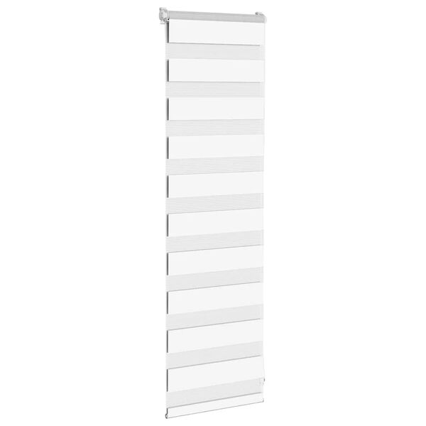 vidaXL Doppelrollo Wei&szlig; 40x100 cm Stoffbreite 35,9 cm Polyester