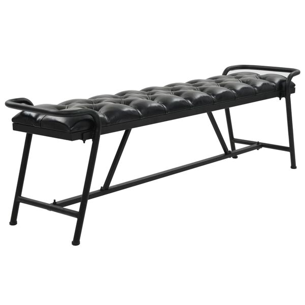 vidaXL Sitzbank Kunstleder-Polsterung 160 &times; 40,5 &times; 50,5 cm