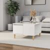 vidaXL Couchtisch Hochglanz-Wei&szlig; 55x55x36,5 cm Holzwerkstoff