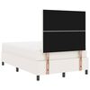 vidaXL Boxspringbett Creme und Wei&szlig; 193 x 120 x 128 cm Cordstoff