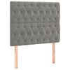 vidaXL Kopfteil Hellgrau 100x7x118/128 cm Samt