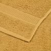 vidaXL Badetücher FROGN 10 Stk. Gold 100x150 cm 360 g/m²