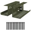 vidaXL Unter dem Schreibtisch Kabelmanagement Tray 2 Stk. Olivgr&uuml;n