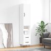 vidaXL Highboard Wei&szlig; 34,5x34x180 cm Holzwerkstoff