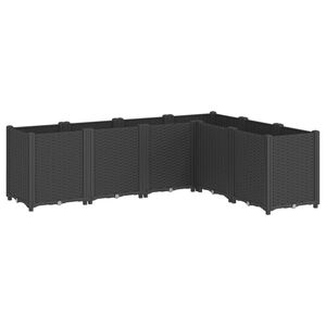 vidaXL Pflanzk&uuml;bel Schwarz 160x120x53 cm PP