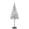 vidaXL Weihnachtsbaum mit 300 LEDs Wei&szlig; 210 cm PE und Stahl