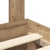 vidaXL Bettrahmen Artisan-Eiche 120 x 190 cm Holzwerkstoff