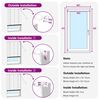 vidaXL Venetianer Jalousie Verstellbar Silber Grau 213 x 160 cm PVC