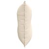 vidaXL R&uuml;ckenkissen Beige 80 x 50 cm Mikrofaserstoff