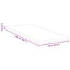 vidaXL Kokosnuss Topper Wei&szlig; 70 x 200 cm Jacquard-Stoff