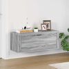 vidaXL Wand-Schuhschrank Grau Sonoma 100x35x38 cm Holzwerkstoff