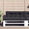 vidaXL Palettenkissen Schwarz 120x40x12 cm Stoff