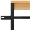 vidaXL Kleiderschrank Schwarz und Eiche-Optik 90x40x167cm Metall
