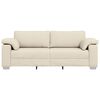 vidaXL Sofa Beige 219 x 77 x 82 cm Leinenmischgewebe