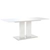 vidaXL Esstisch Hochglanz Wei&szlig; 180 x 90 x 76 cm MDF