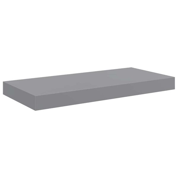vidaXL Schweberegal Grau 50x23x3,8 cm MDF