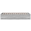 vidaXL Bettgestell Grau Sonoma 90x200 cm Holzwerkstoff