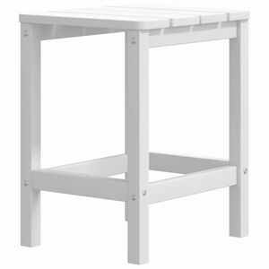 vidaXL Adirondack-Gartentisch Wei&szlig; 38x38x46 cm HDPE