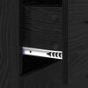 vidaXL Sideboard mit Schubladen Schwarz Eichen-Optik 69,5 x 34 x 90 cm
