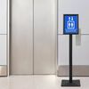 vidaXL Podest-Posterst&auml;nder Silber A4 PVC und Gusseisen