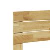 vidaXL Kopfteil 120 cm Massivholz Eiche