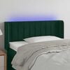 vidaXL LED Kopfteil Dunkelgr&uuml;n 83x16x78/88 cm Samt