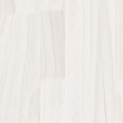 vidaXL Massivholzbett Weiß 90x190 cm