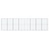 vidaXL Gabione mit Deckel 800x100x200 cm Verzinktes Eisen