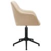 vidaXL Esszimmerst&uuml;hle 2 Stk. Drehbar Creme Stoff