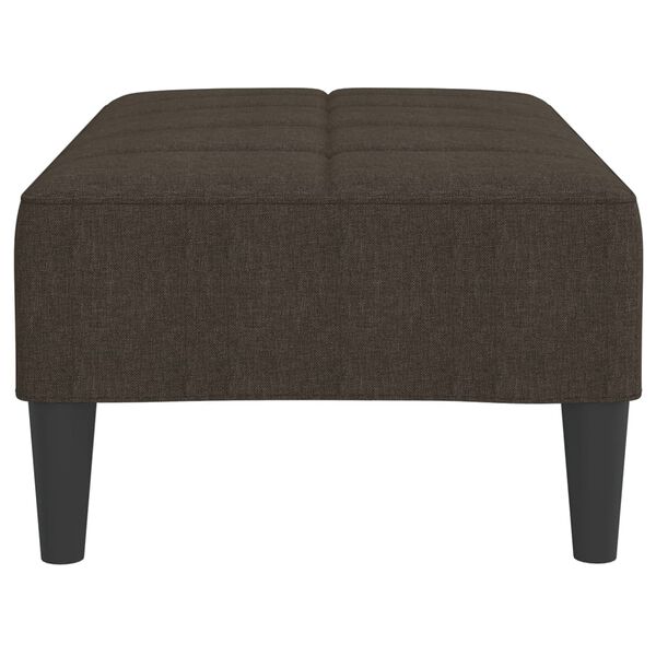 vidaXL Fu&szlig;hocker Dunkelbraun 78x56x32 cm Stoff