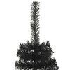 vidaXL Weihnachtsbaum mit 300 LEDs mit St&auml;nder Schwarz 180 cm PVC